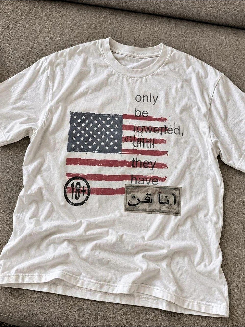 Gildan Heavy Cotton Graphic Tee White & Red